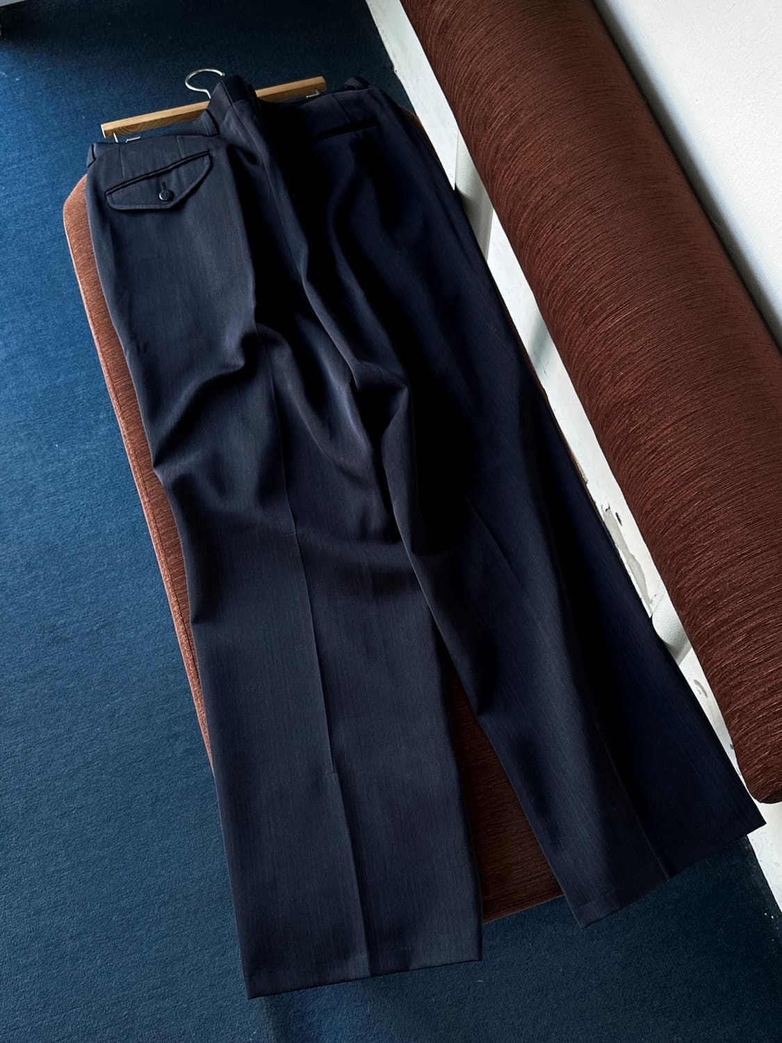  2 pleats multi stripe patterned trouser 상품이미지4