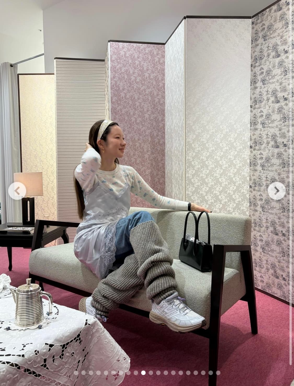 빈티지 써멀 플로럴 티셔츠 (오눅) 상품이미지3