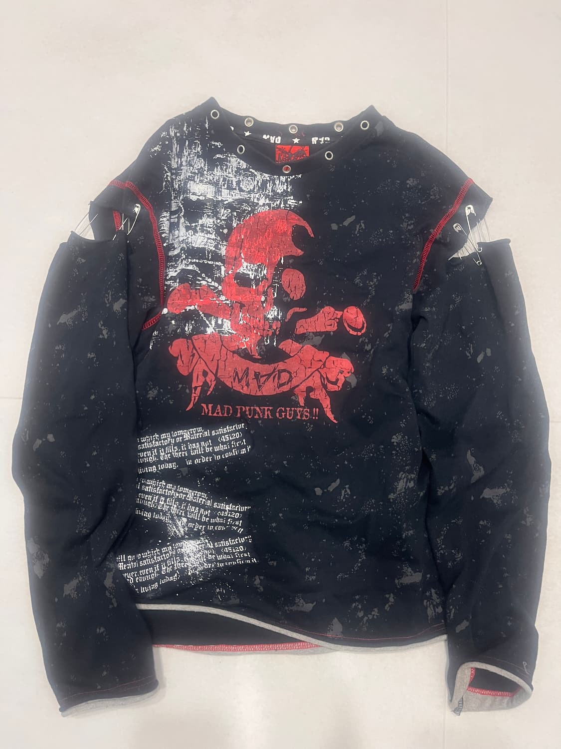 madpunks 매드펑크 맨투맨 롱슬리브 고스펑크 상품이미지1