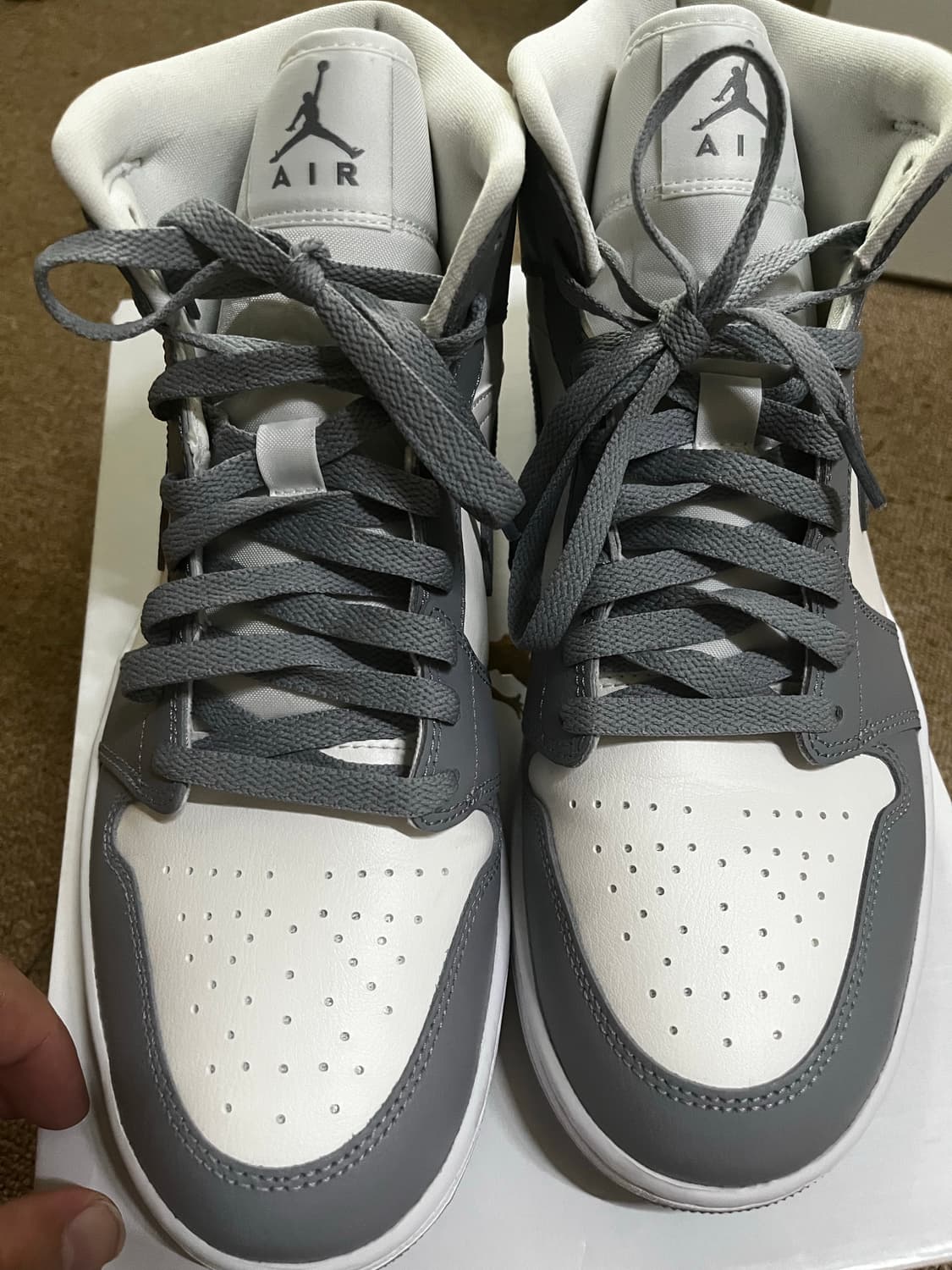 Jordan 1 Mid Sail Stealth 상품이미지3
