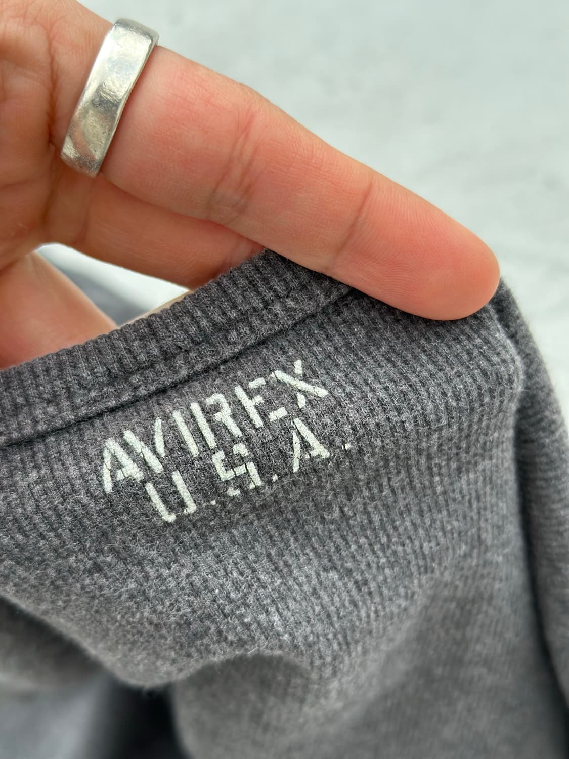 JPN Avirex 빈티지 아비렉스 골지 롱슬리브 상품이미지5