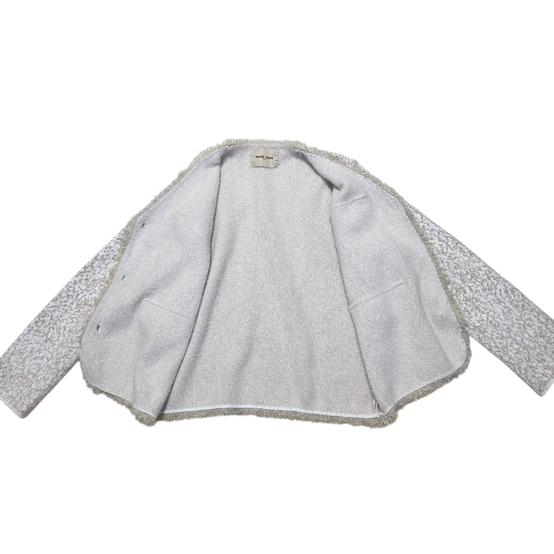 Marie Claire 마리끌레르 트리밍 트위드 자켓 가디건 상품이미지3