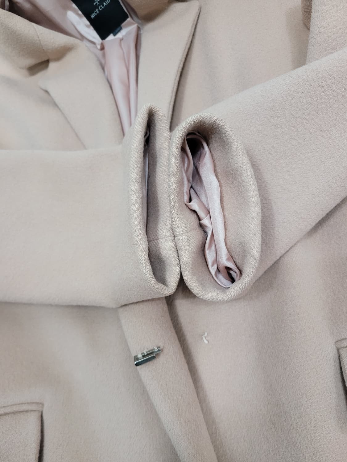 NICE CLAUP 나이스클랍 모 100% 코트 / 여 85 인디핑크
 상품이미지6