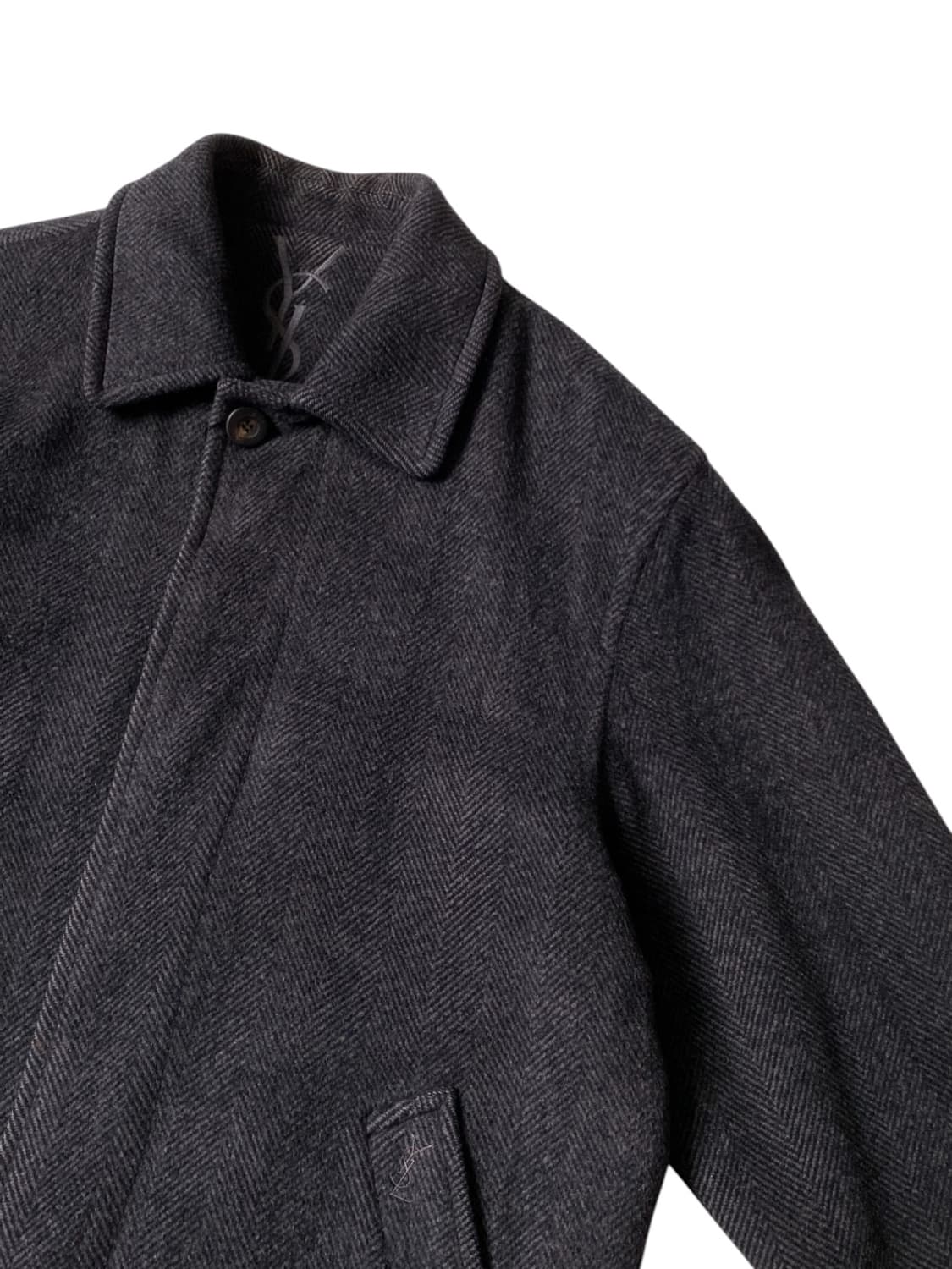 입생로랑 헤링본 숏코트 (Man 2XL) 상품이미지4