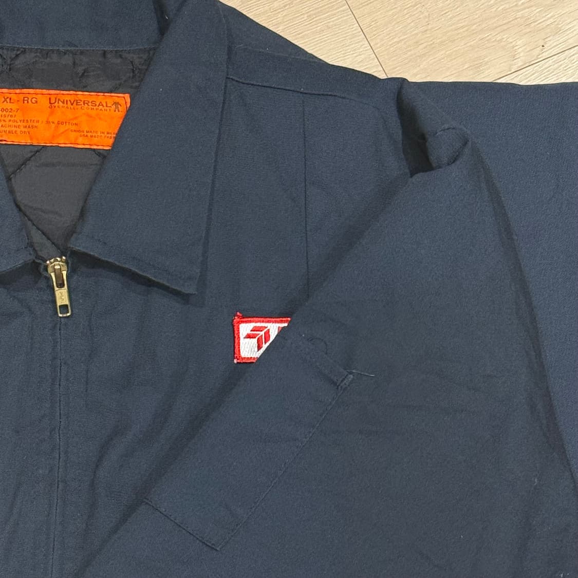 유니버셜오버롤 워크 자켓 퀼팅 누빔 네이비 XL 상품이미지4