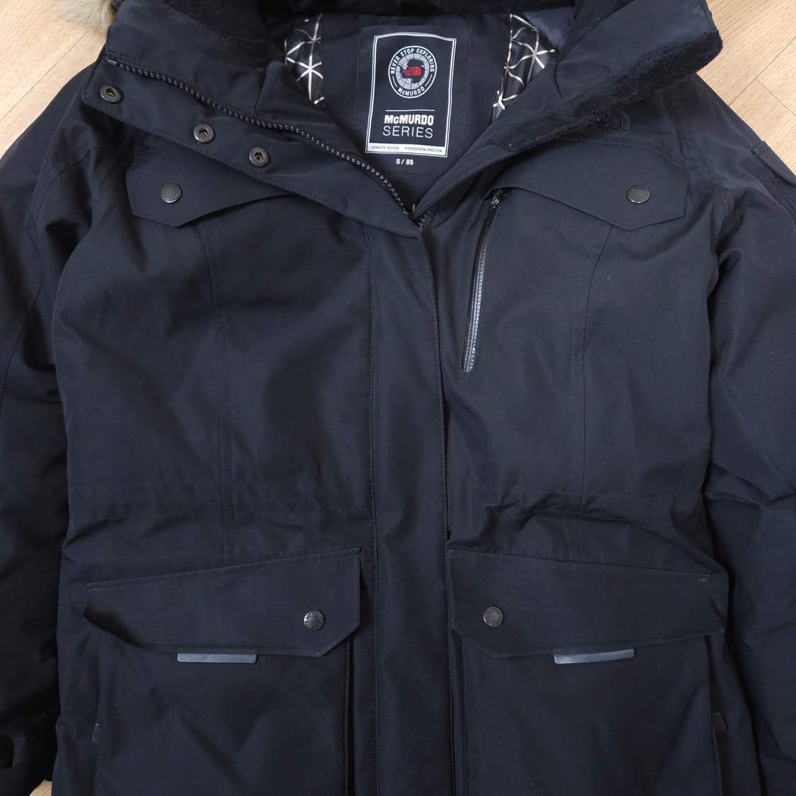 노스페이스 맥머도 블랙 여성 패딩 S/85 상품이미지3