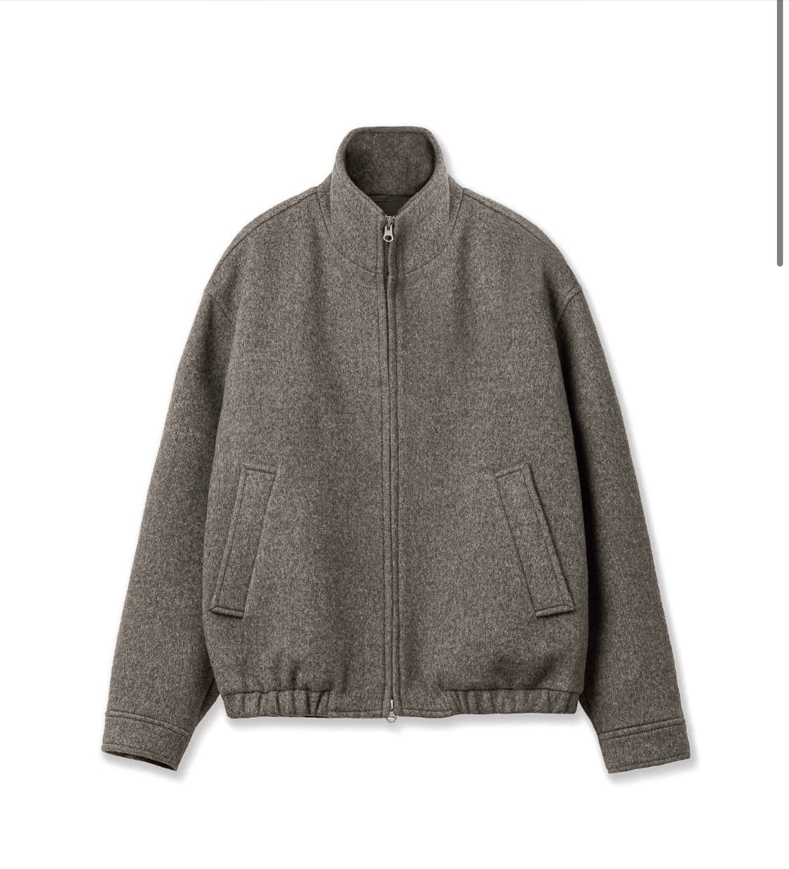 스테디에브리웨어 하이넥 블루종 울 자켓 봄버 25FW 상품이미지1