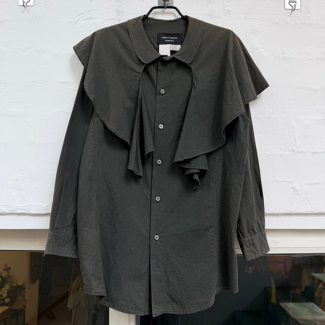 Comme des Garcons 러플 케이프 프릴 블라우스 M 상품이미지1