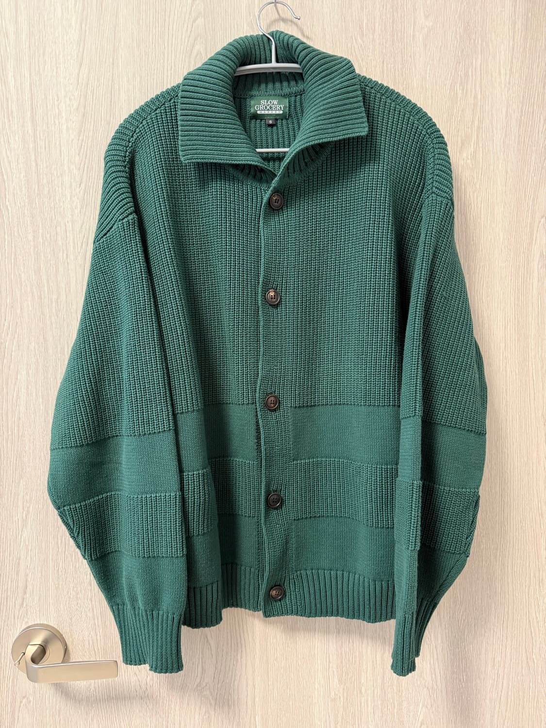 비슬로우x런던그로서리마켓 가디건 그린 S 상품이미지3