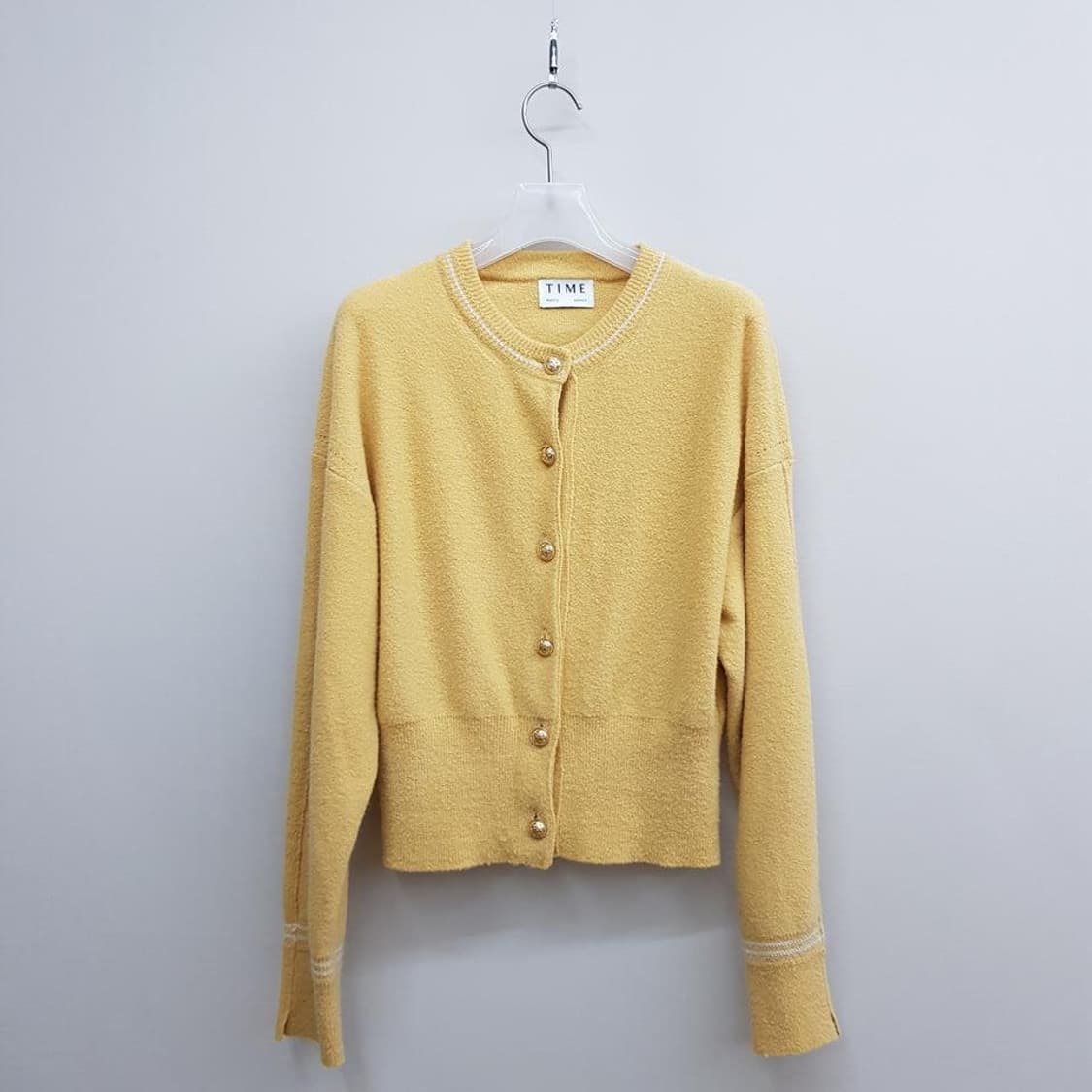 한섬 타임 2022 울 블랜드 글리터 라인 가디건 F90 사이즈 상품이미지1