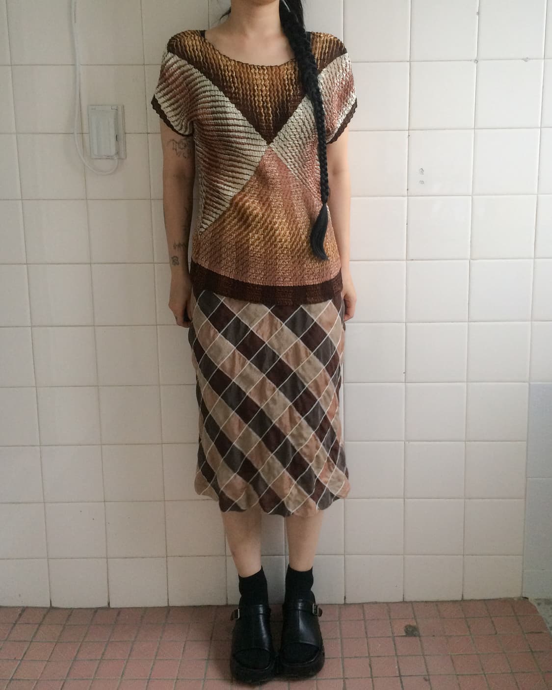 Pleats pattern top 상품이미지4