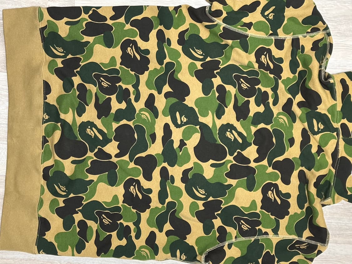 베이프 ABC 카모 타이거 풀 집 후드 아미 그린 상품이미지8