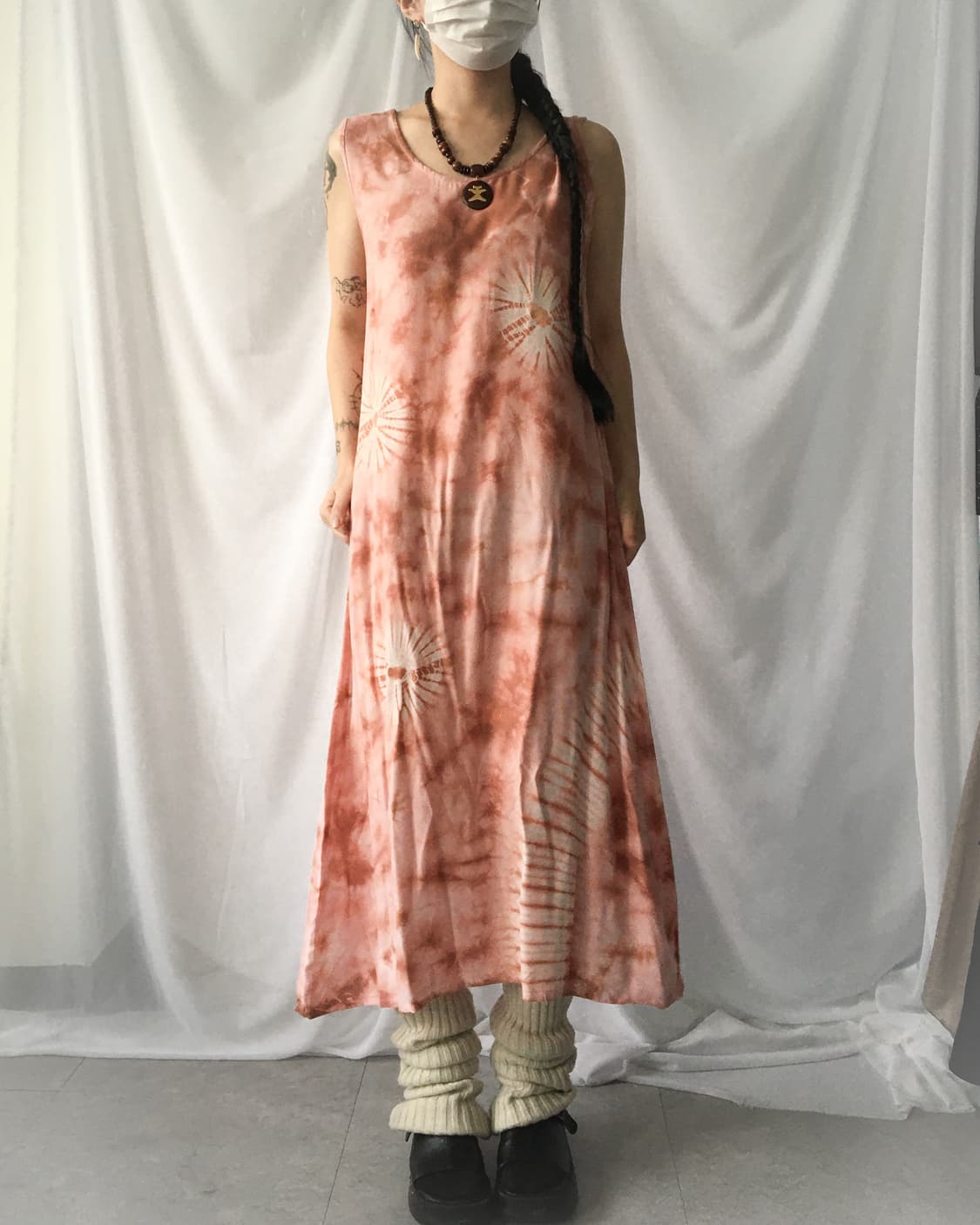 Dyed sleeveless onepiece 상품이미지1