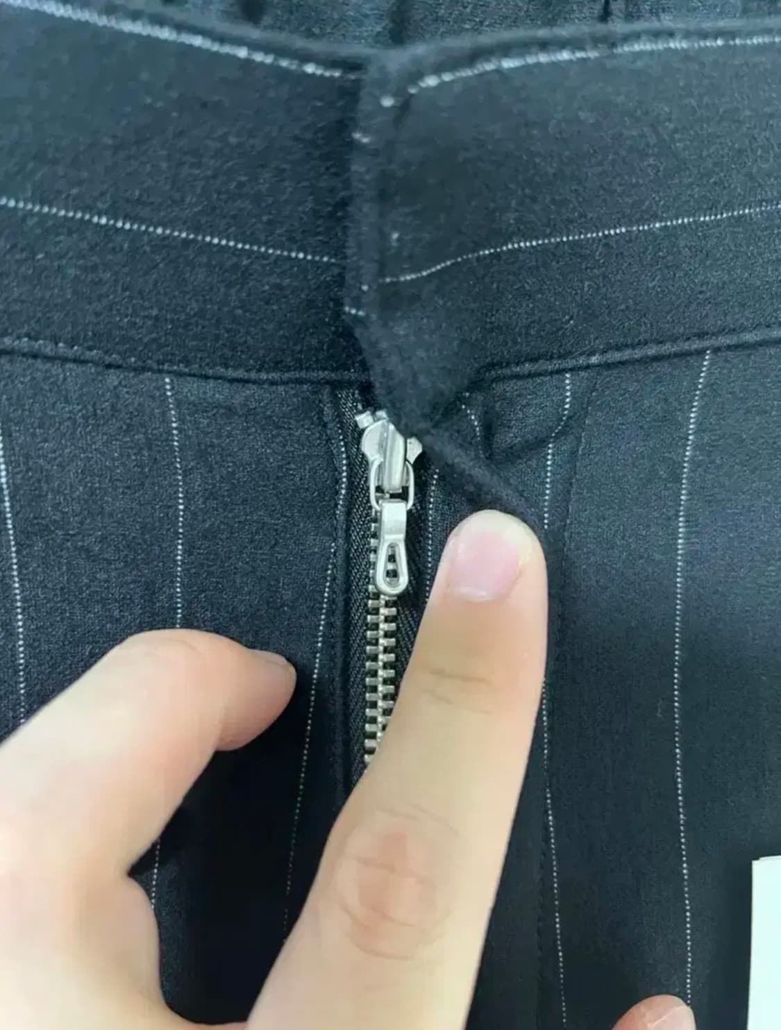 카네마사필 울 스트라이프 팬츠 상품이미지3