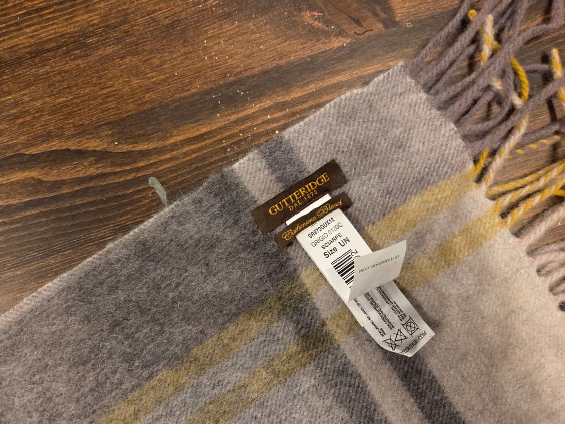 GUTTERIDGE 캐시미어 울 머플러 상품이미지6
