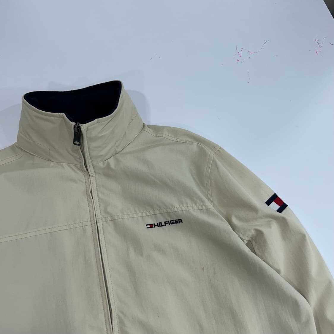 Tommy hilfiger 타미힐피거 사이드&넥 포인트 아이보리 자켓 상품이미지5