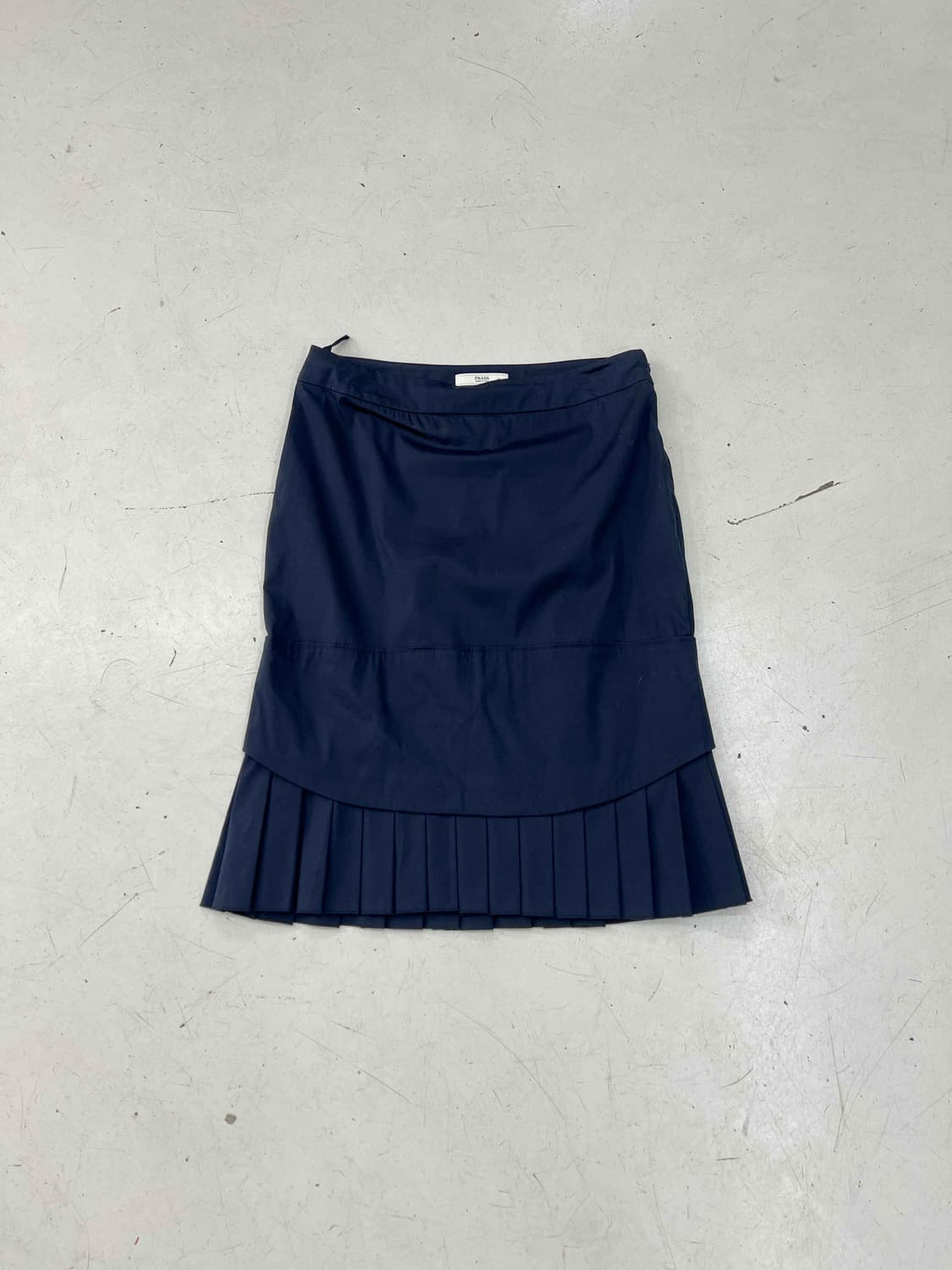 프라다 레이어링 플리츠 스커트 상품이미지1