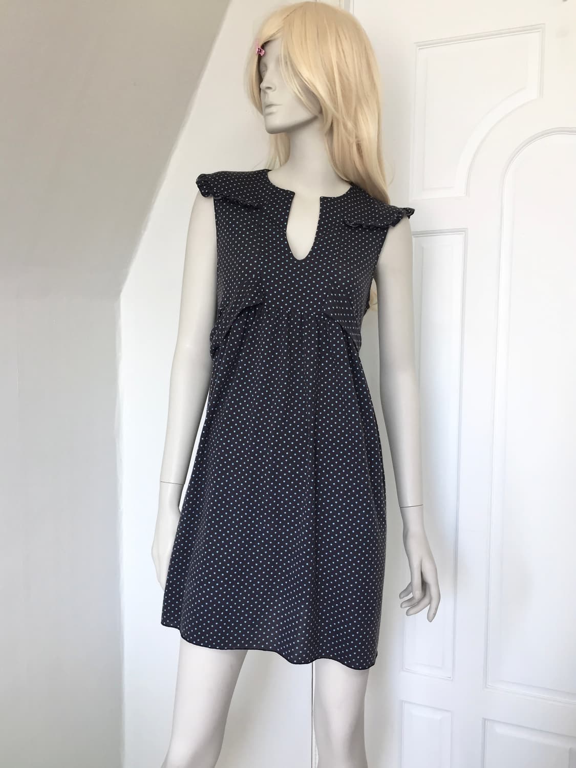 Cute Star Print Sailor Collar Dress 상품이미지1