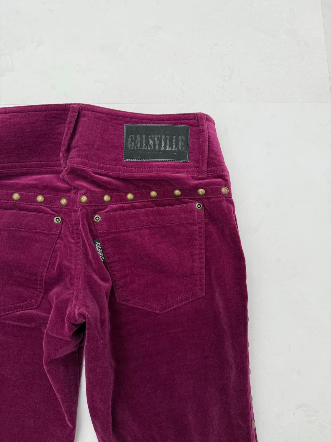 퍼플 스터드 디테일 팬츠 상품이미지6