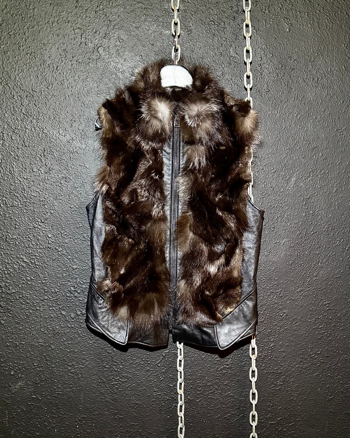 Fox Fur & Sheepskin Leather Vest 상품이미지5