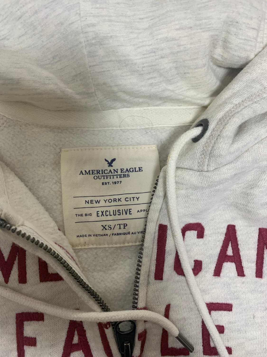 아메리칸이글 후드집업,연그레이,XS 상품이미지7