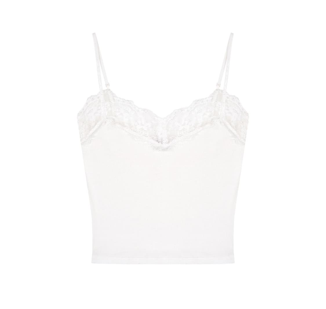 클리시어 크림도넛 슬리브 화이트 클리시어 크림도넛 나시 상품이미지1