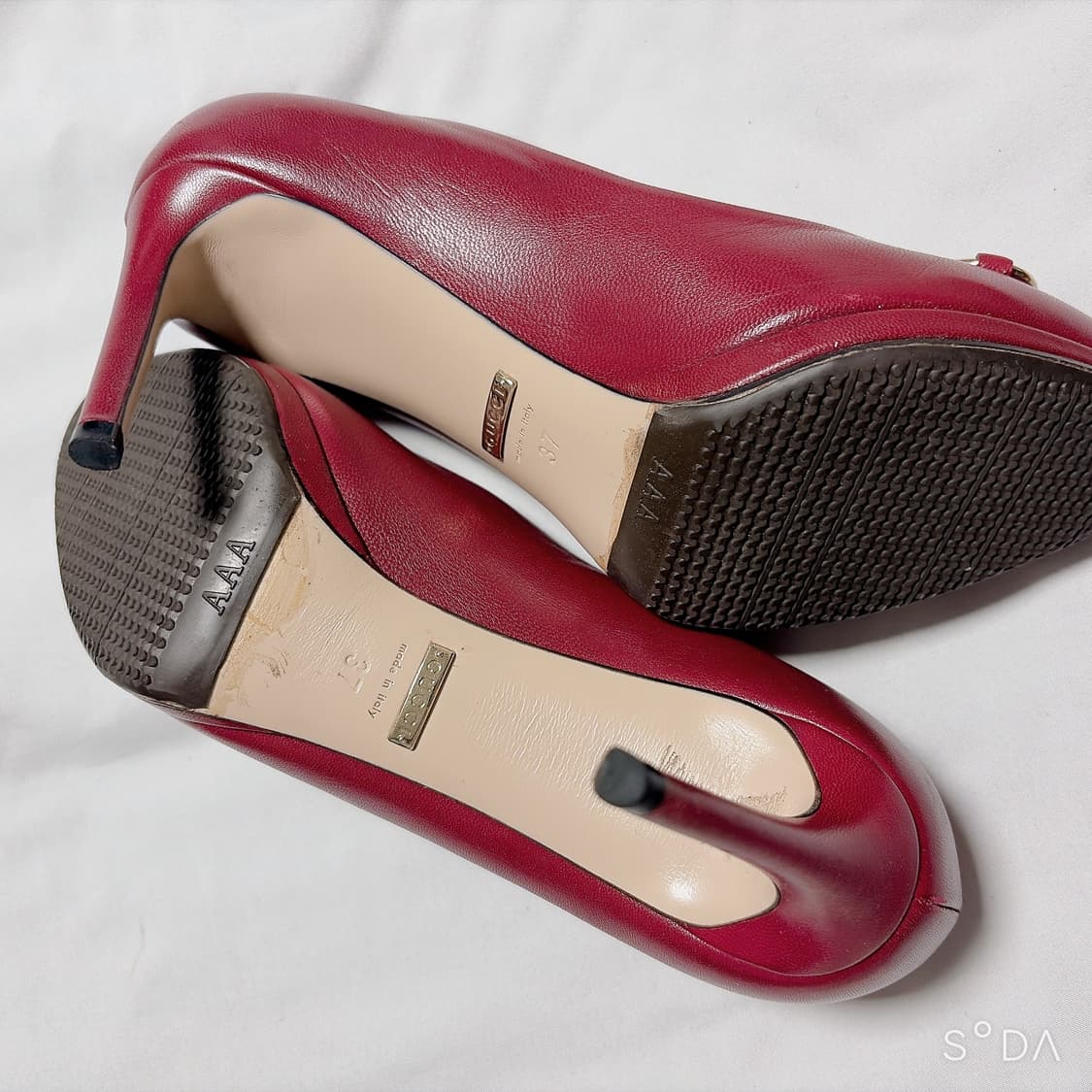 구찌 홀스빗 펌프스 구두 버건디 37 상품이미지7