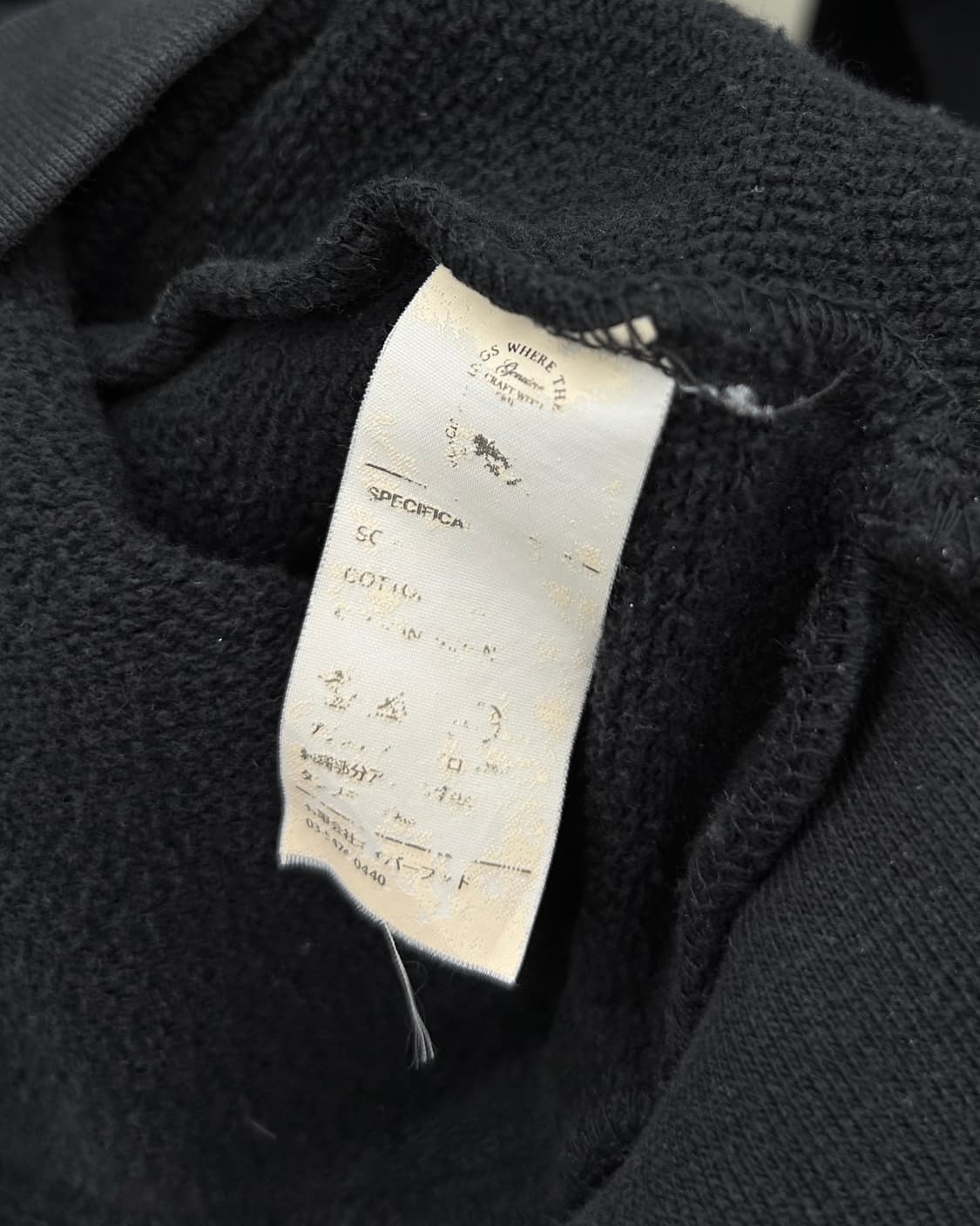 더블탭스 OG 백로고 스웻 후디 블랙 상품이미지9