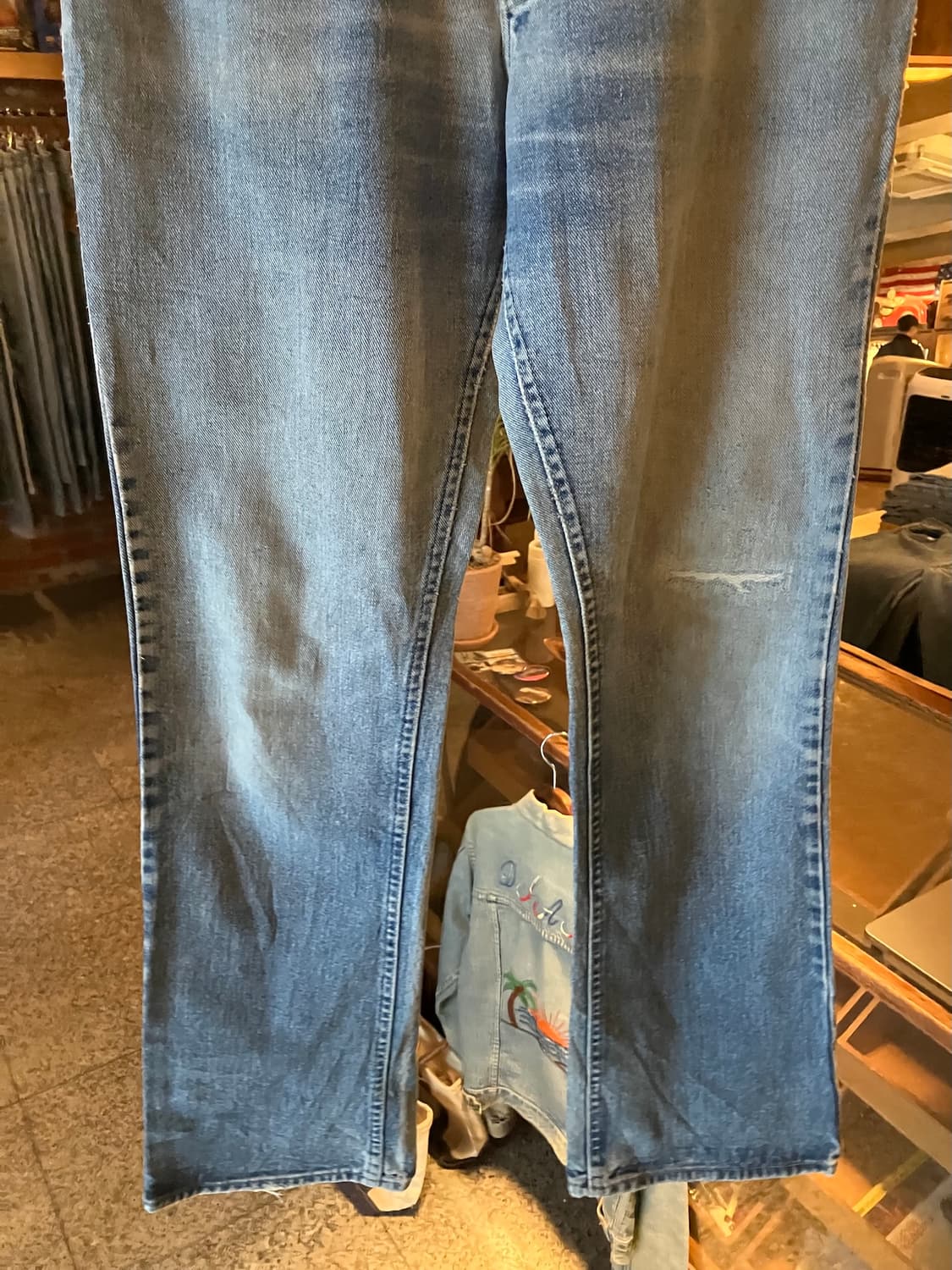 80s USA 빈티지 LEE 리 라이더스 202 부츠컷 데님 팬츠 상품이미지4