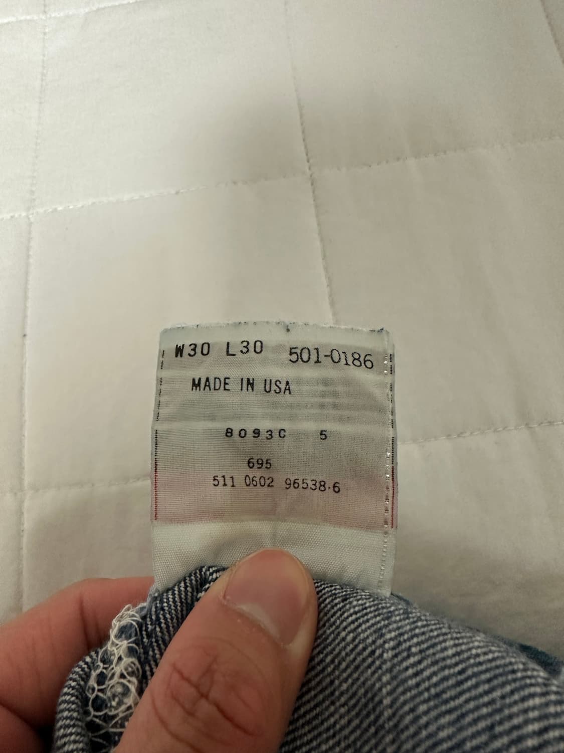 90년대 빈티지 리바이스 501 중청 30/30 상품이미지3