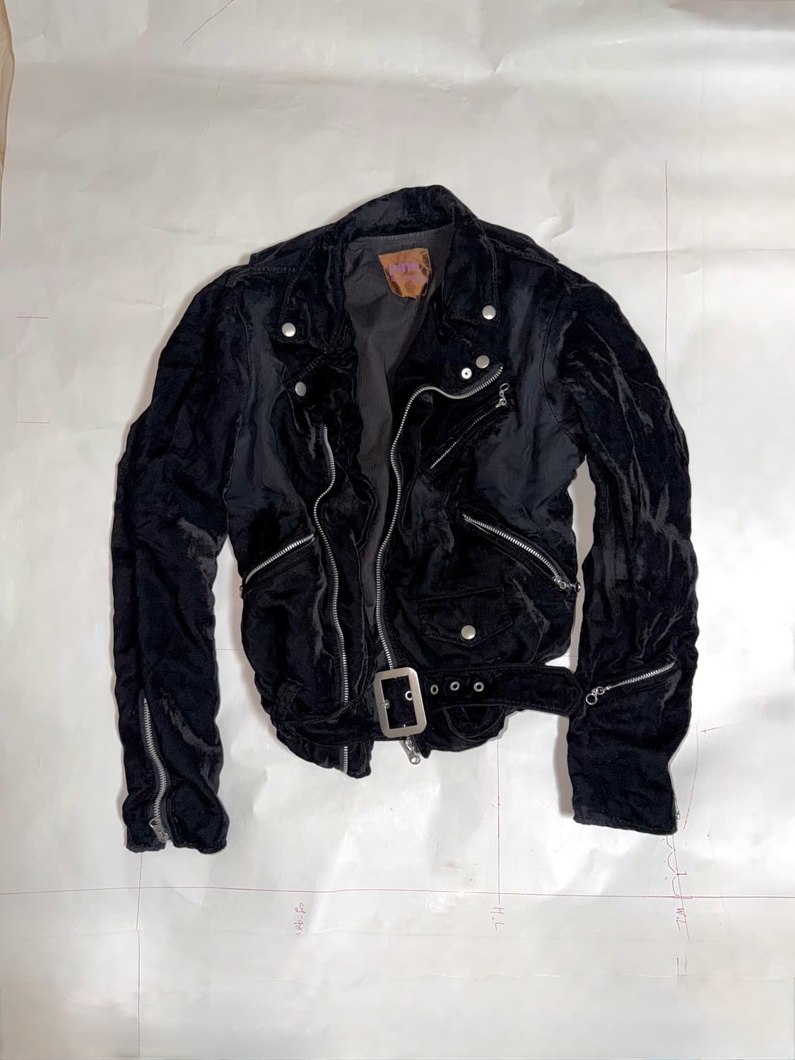 준야와타나베 축융 벨벳 쉬폰 재킷 상품이미지1