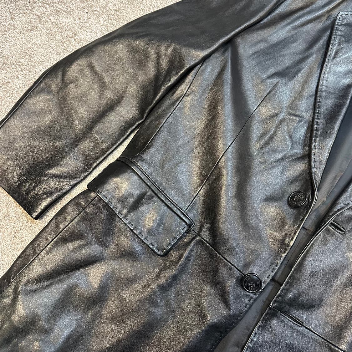 샐리앤존 빈티지 양가죽 블레이저 자켓105 상품이미지2