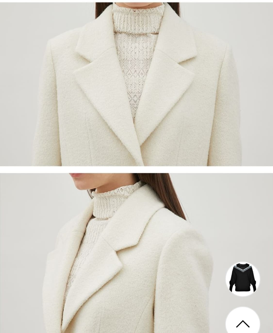 (새상품)에고이스트 부클 크롭자켓55 상품이미지8