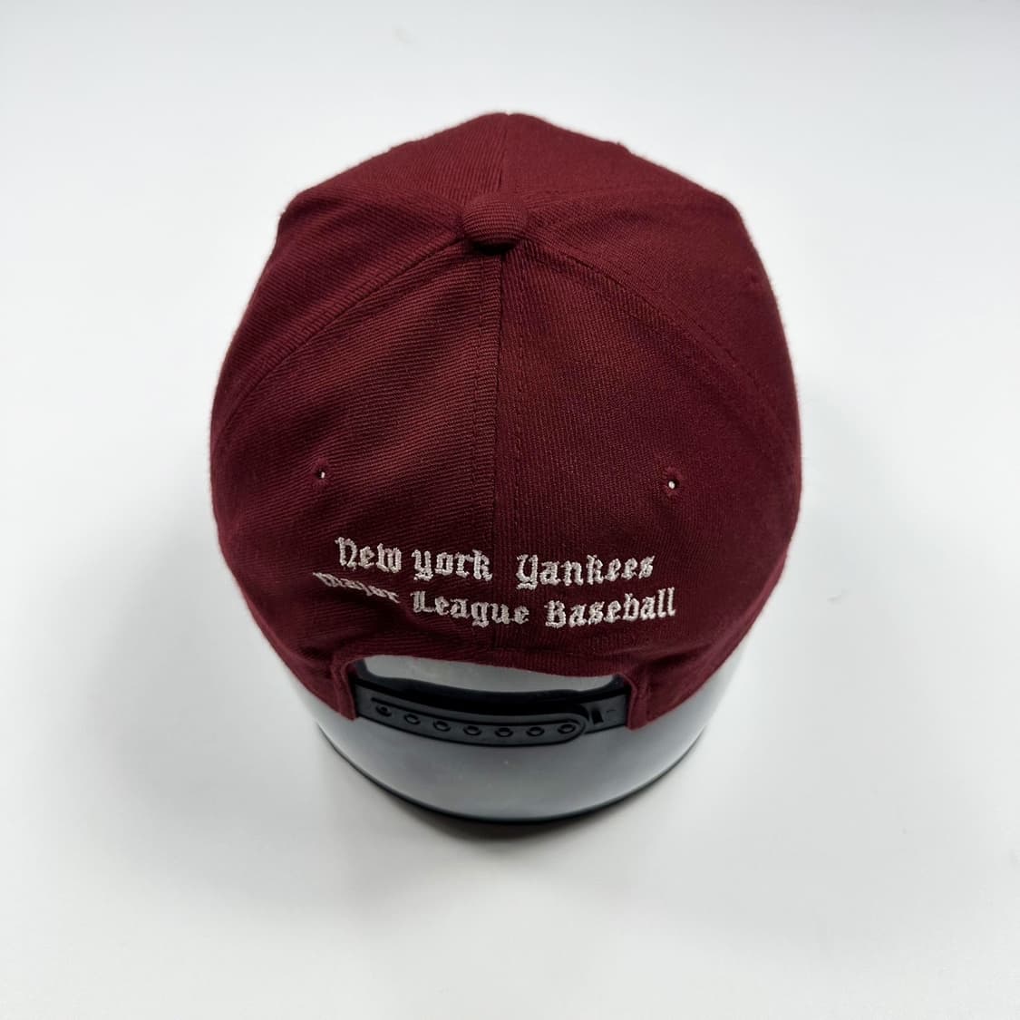 MLB 뉴욕양키스 자수 버건디 볼캡 모자 상품이미지3