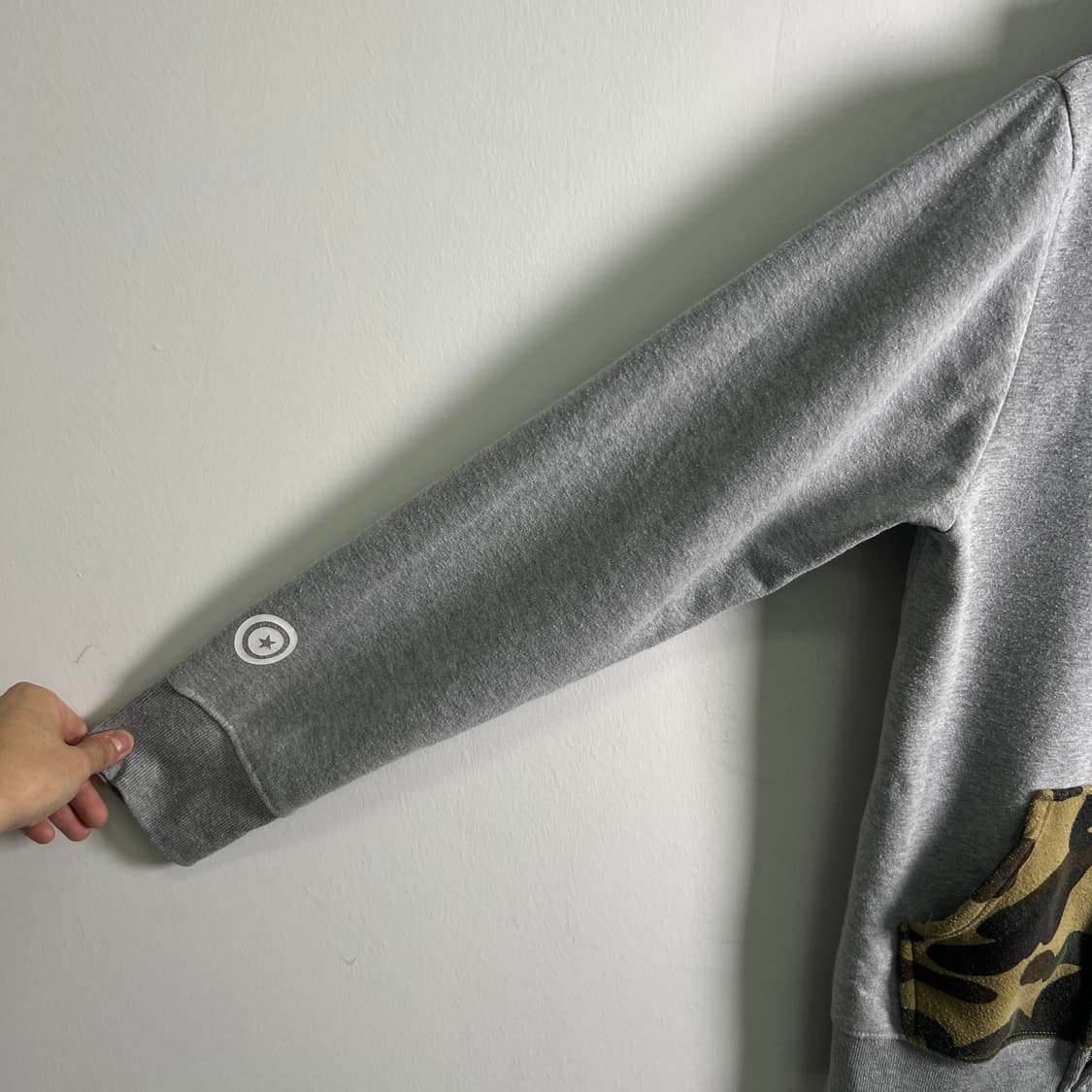 Bape 베이프 카모 샤크 후드집업 L 상품이미지7