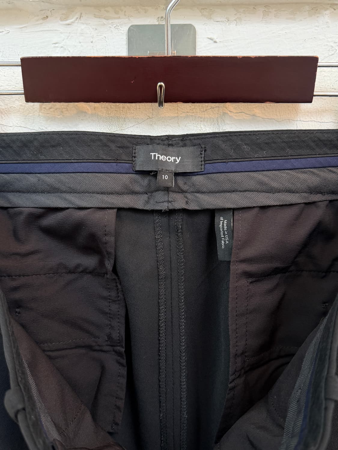 Theory 띠어리 센터 프레스 블랙 슬랙스 10 상품이미지3