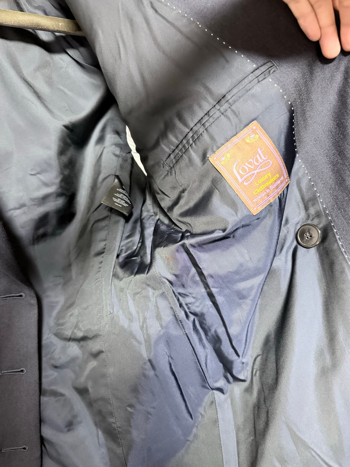 드리스반노튼 로밧 헤링본 더블 자켓 상품이미지6