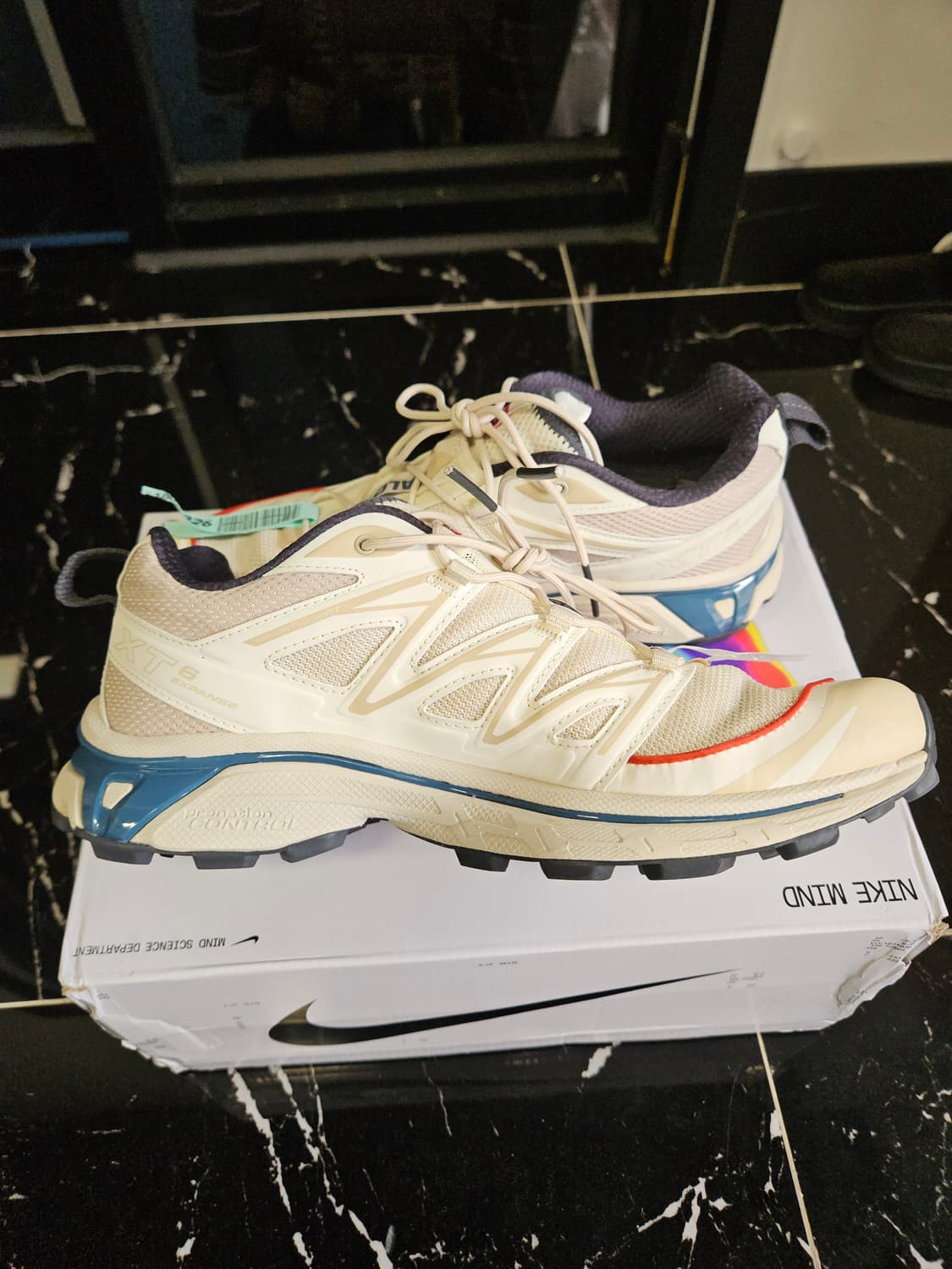 살로몬 XT-6 익스팬스 아몬드 밀크 에게안 블루 상품이미지7