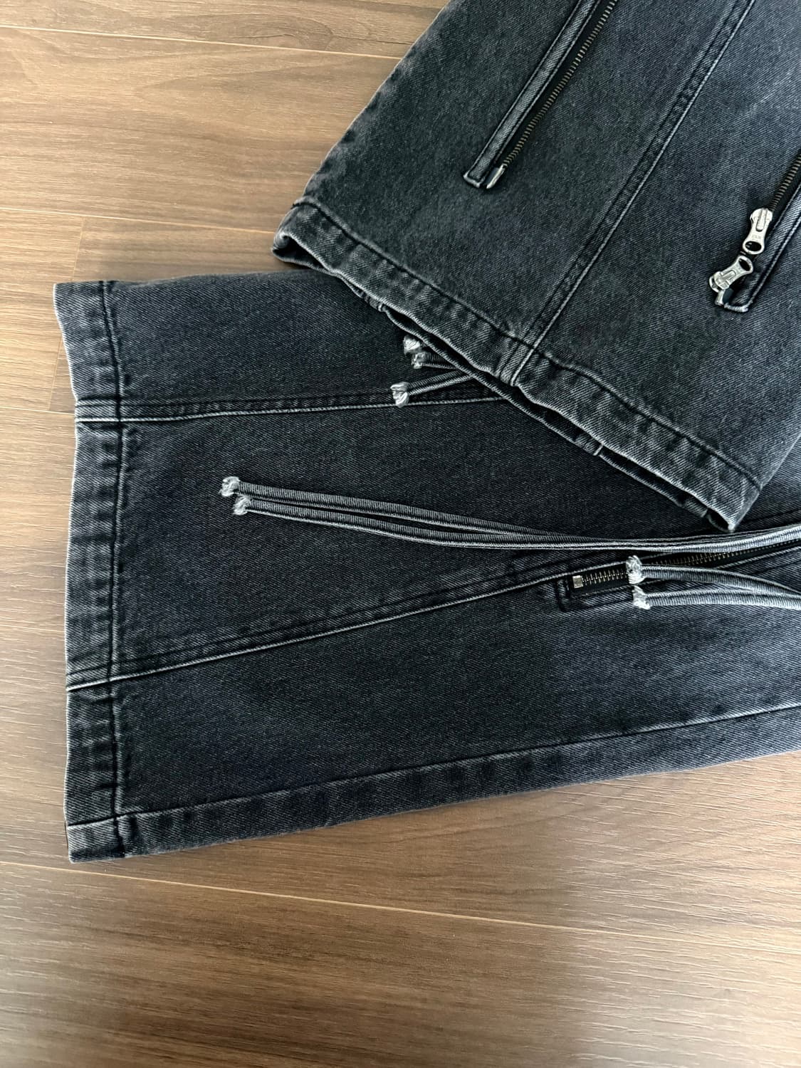 surgery oblique cargo jeans 'black denim 상품이미지4