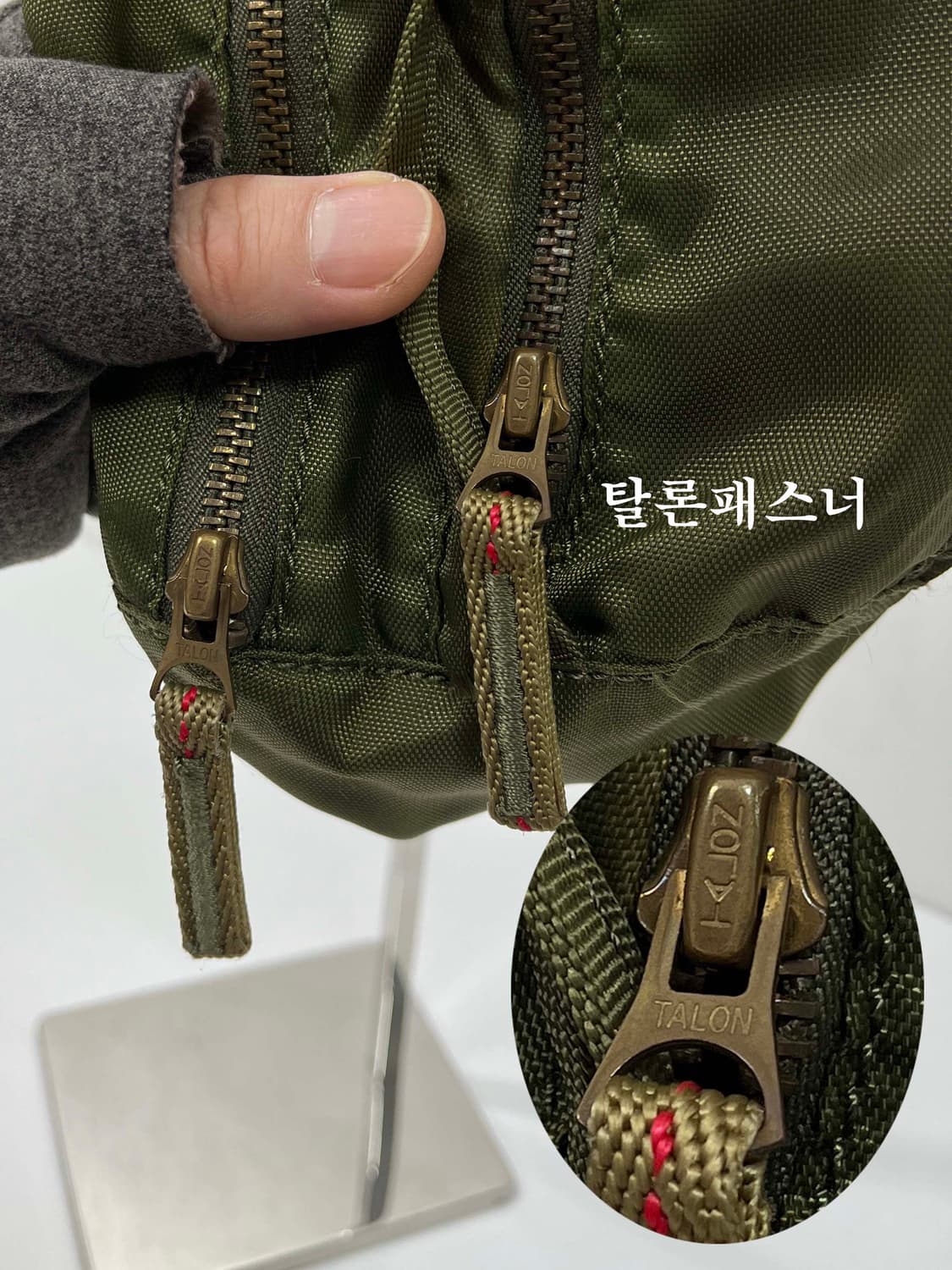 폴로 랄프로렌 에비에이터 올리브드랩 나일론 웨이스트백 크로스백 힙색 상품이미지5