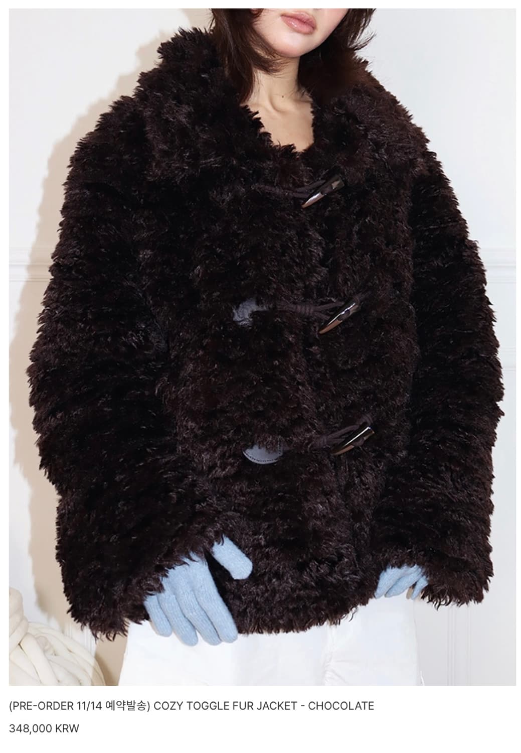 민더리 코지 토글 퍼자켓 (새상품) 상품이미지4