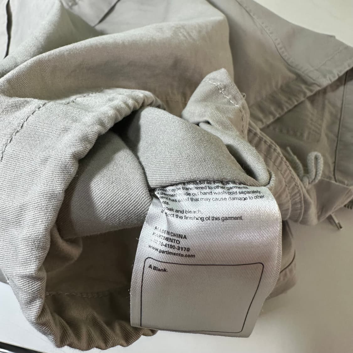 M 파르테멘토 시멘트그레이 크롭오버핏 투웨이 후디 코튼자켓 상품이미지7