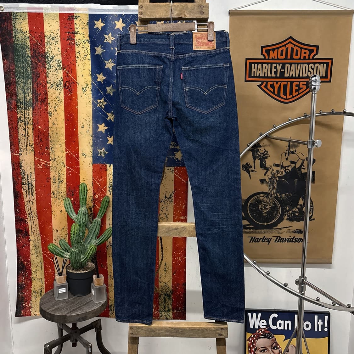 리바이스 501S 슬림핏 빈티지페이딩 데님팬츠 버튼플라이 N995   상품이미지2