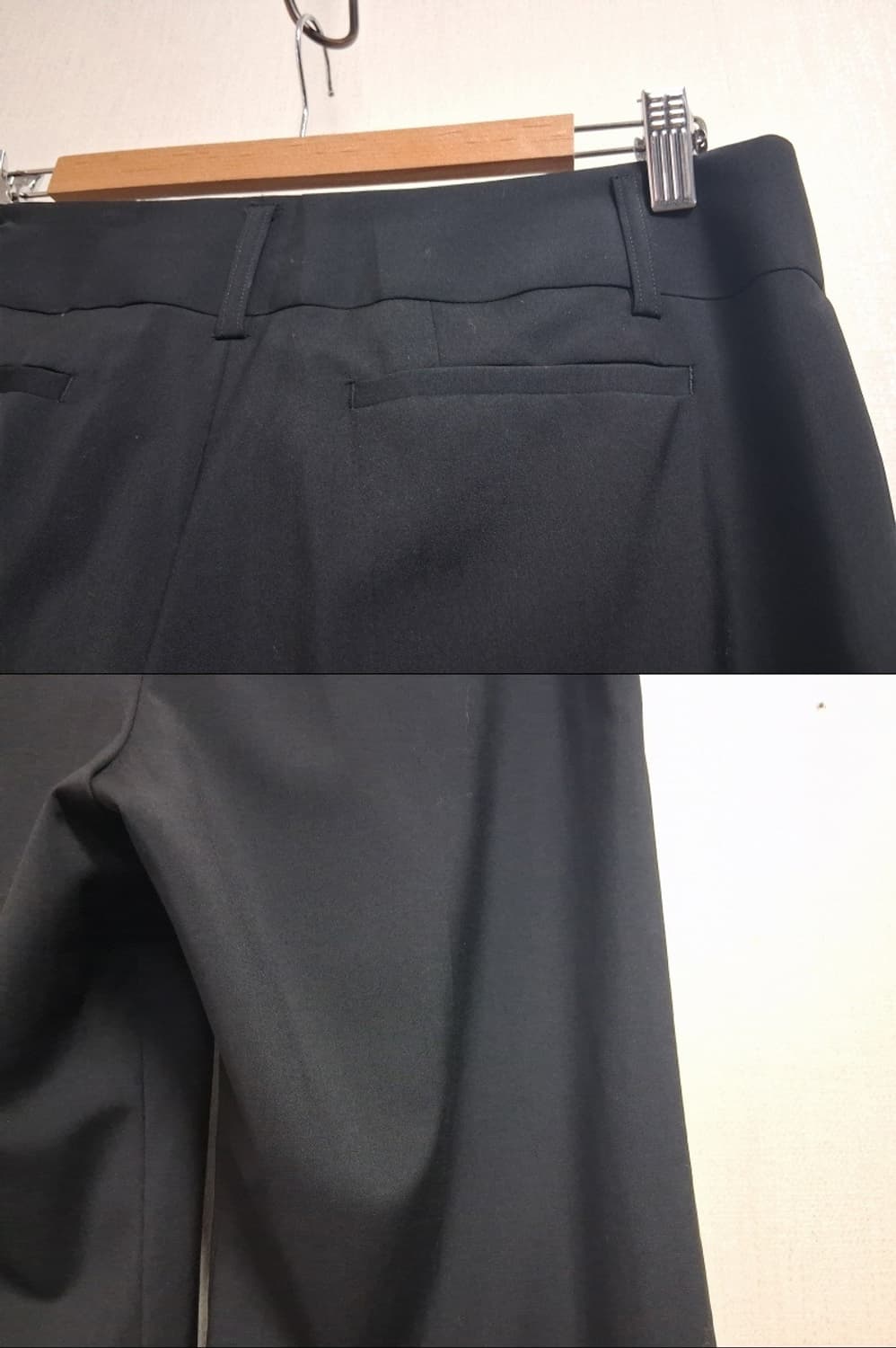 일본수입빈티지 COMME CA  DU MODE 여성 검정 순모 와이드팬츠 상품이미지6