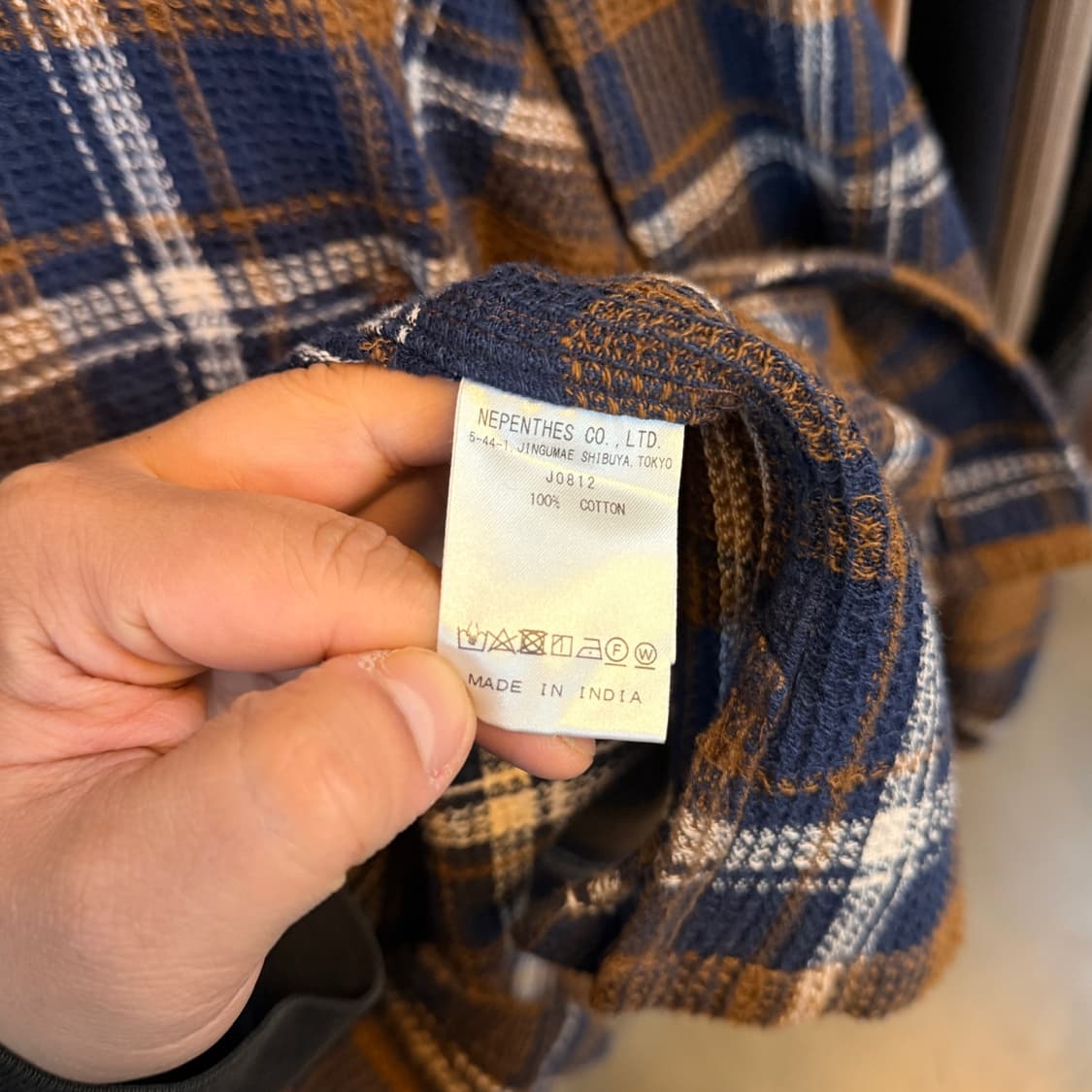 남이서팔 SOUTH2 WEST8 루즈핏 스모키 플란넬패턴 셔츠 자켓 XL 상품이미지7