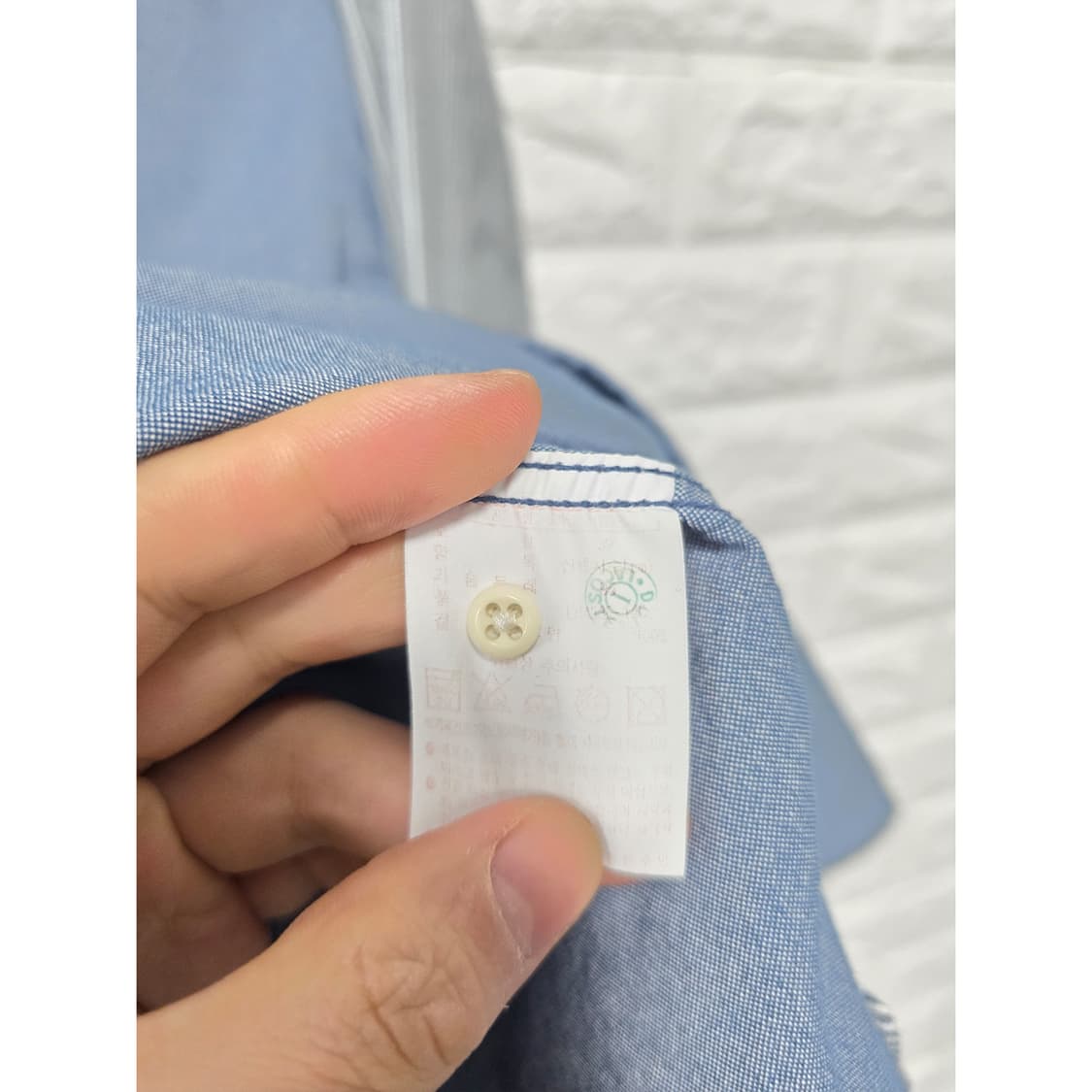 택포) 라코스테 LIVE 헨리넥 데님 셔츠 95 상품이미지3