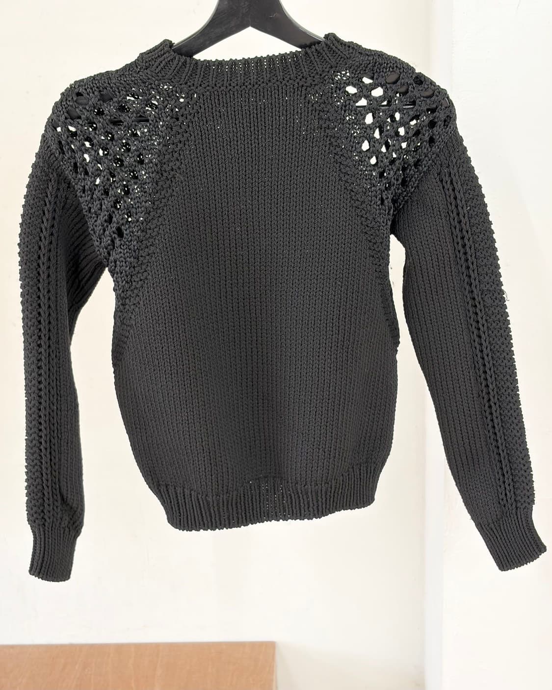 디젤 블랙 크로셰 니트 스웨터  상품이미지6