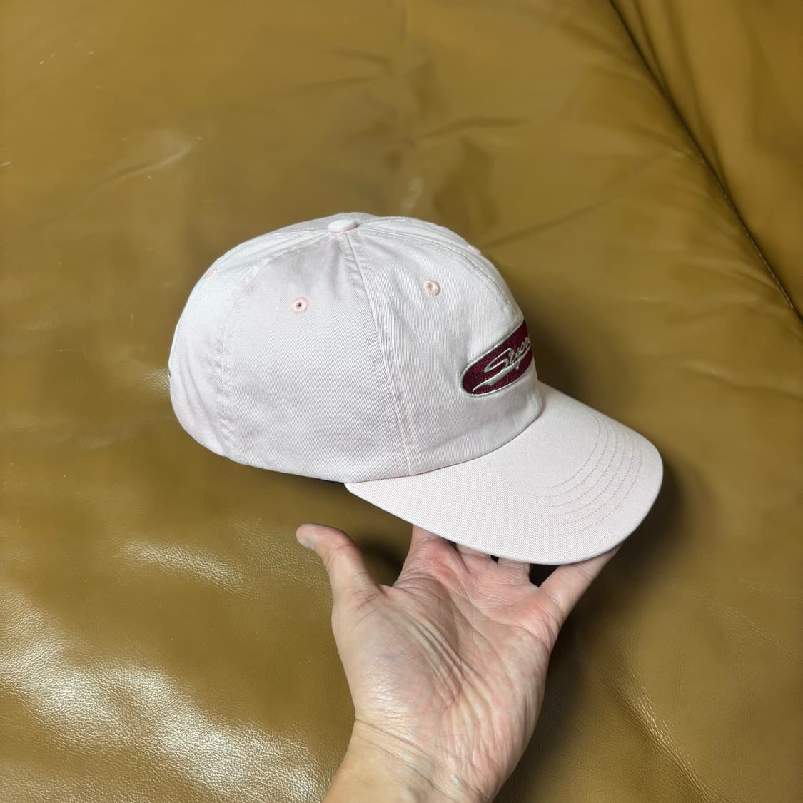 Supreme 슈프림 23ss 오발 워시드 핑크 6패널 볼캡 모자 상품이미지3