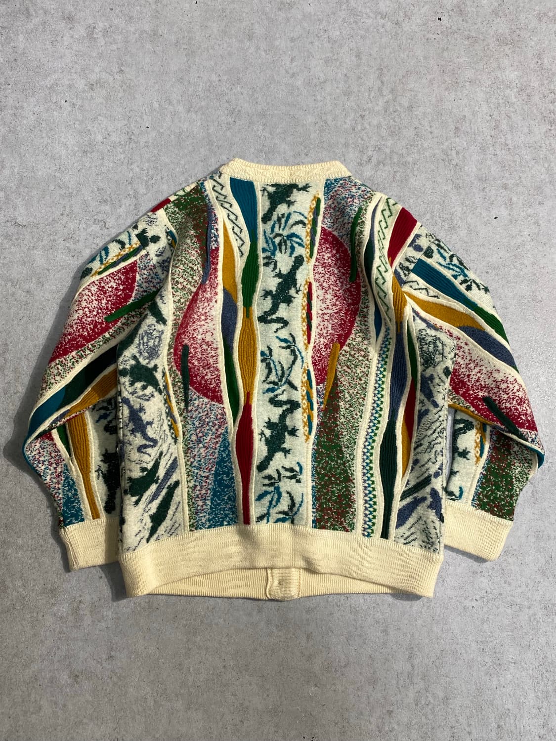 [L] 90s Geccu 오스트레일이라 케이블 니트 가디건 상품이미지5