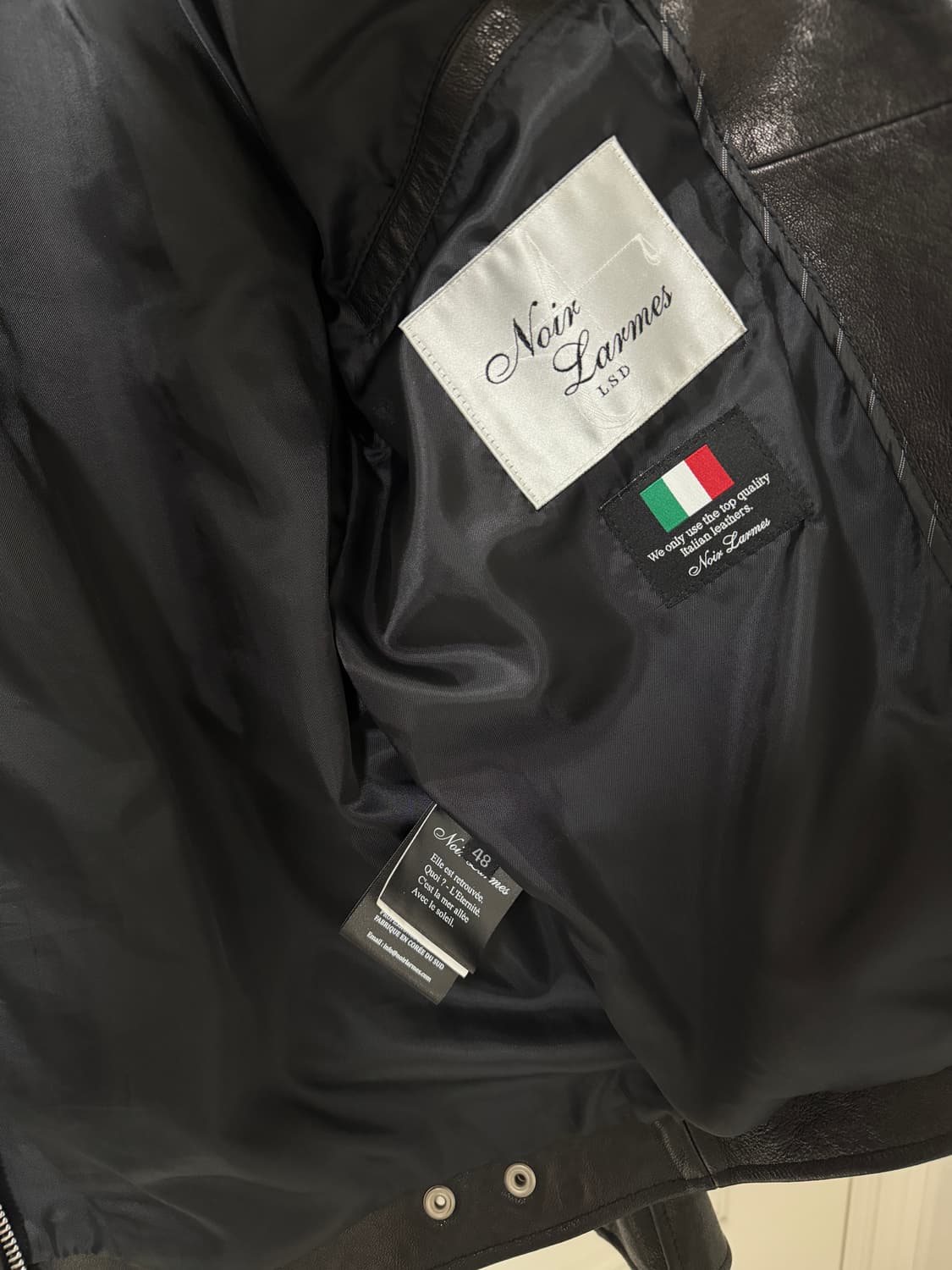 느와르라르메스 싱글라이더 램스킨 자켓 48사이즈 105 상품이미지6